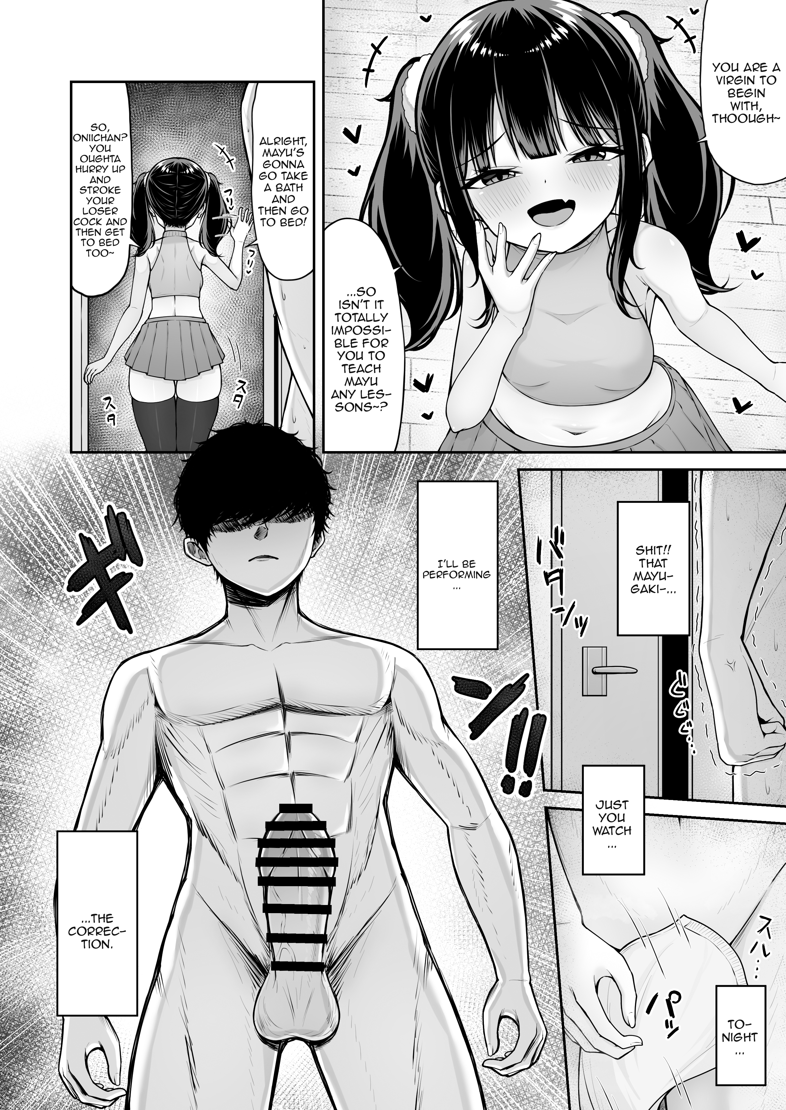 Hentai Manga Comic-My Bratty Little Sister Is Not Honest - First Part-Read-7